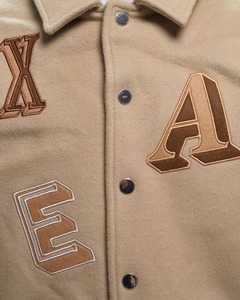 Premium 100% laine manteaux haute qualité hommes collège Letterman varsité Baseball Bomber veste personnalisé col rond Hip Hop hiver - Product Image 3