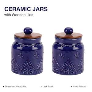Pot en céramique fait main pour le thé, le café et le sucre, pot en céramique design pour l'organisation du comptoir de cuisine par HAND MADE CRAFT - Product Image 6