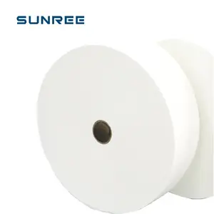 Corn Fiber PLA Biodegradable Spunlace Spun Lace Nonwoven Non Woven Fabric Roll For Diapers And Sanitary Napkins Top Back Sheet