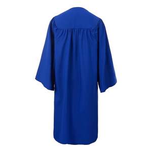 Vestido de clero de iglesia de manga larga de alta calidad de Color azul para Ministros elegante cuello romano Cruz pecho bordado sacerdote - Product Image 2