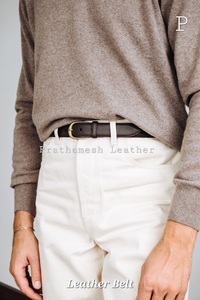 Cinturones de cuero genuino para hombres de alta calidad Hebillas duraderas y elegantes en varios estilos y colores Tendencia de venta al por mayor - Product Image 4