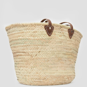 Bolso de Paja Marroquí de Primera Calidad, Cesta Marroquí, Bolso Cesta Francés - Product Image 1