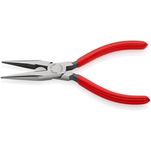 KNIPEX 160 mm Long Flat/Nround Straight <b>Polished</b> Flat-Nose Pliers <b>Plastic</b> Coated Craft Supplies - Product Image 3