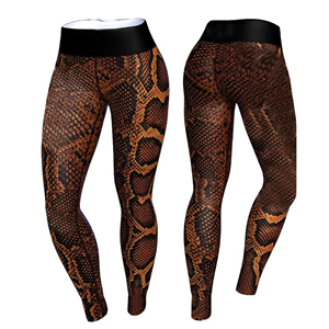 Mallas de gimnasio para mujer con sublimación de diseño gratuito, pantalones de yoga elásticos de 4 vías de cintura alta, mallas deportivas para correr para ropa deportiva - Product Image 2