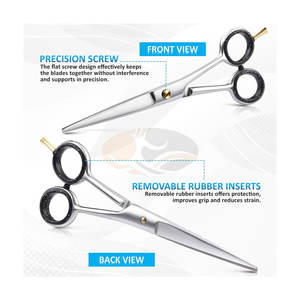 Tijeras de Peluquería Profesionales de Acero Inoxidable de 6.5 Pulgadas, Tijeras de Peluquero para Adultos, Duraderas, Ergonómicas - Product Image 5