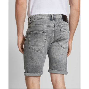 Meilleure vente 2025 personnalisé de haute qualité Logo hommes Denim Shorts en détresse broderie Patch Jeans Shorts OEM entretenu - Product Image 4