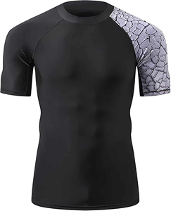 Rashguard Ligero OEM para BJJ para Adultos, Uniforme Transpirable de Manga Corta con Logotipo Personalizado y Protección Anti-UV, Venta al Por Mayor - Product Image 2