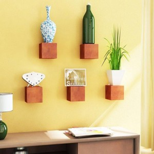 Wall Mounted Round <b>wooden</b> shelves set Carved <b>Wooden</b> Wall Mount Storage Rack for Holding Flower Pots Beautiful Wall Art-Buy Now - Product Image 3