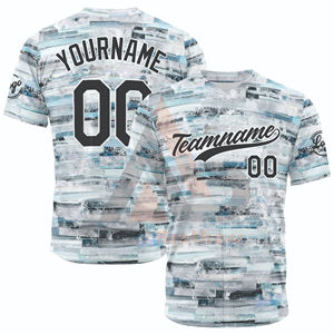 Maillot de baseball personnalisé 100% polyester, broderie de qualité supérieure, vêtements de sport universitaires, uniformes pour adultes, impression numérique, antibactérien - Product Image 1