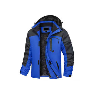 Veste en polaire imperméable d'hiver pour hommes Veste softshell à capuche en polyester pour le sport Veste softshell pour hommes Manteau à fermeture éclair - Product Image 1