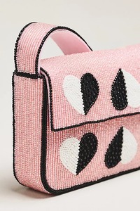 <b>Green</b> Color Seed Beads <b>Clutch</b> Hand Bag for Women Girl Stylish Stylish Beaded Embroidery <b>Clutch</b> Hand Purce for Women Girls - Product Image 5