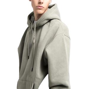 Sudaderas con capucha simples de gran tamaño lisas en blanco con diseño personalizado de alta calidad para hombre, sudadera informal, sudaderas con capucha de manga larga - Product Image 2