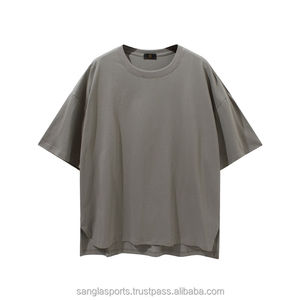 T-shirt oversize pour homme imprimé logo 100% coton T-shirt grande taille T-shirts grands et grands T-shirt coupe ample - Product Image 3