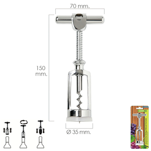 Cavatappi Manuale Cromato per Cantina - Product Image 1