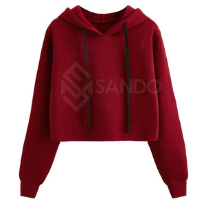 เสื้อฮู้ดครอปท็อปผู้หญิงคุณภาพพรีเมียม ผ้าฝ้าย 100% สวมใส่สบาย ขายดีสำหรับฤดูหนาว ดีไซน์โลโก้ด้านหน้า - Product Image 1