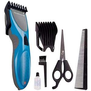 Lame de tondeuse professionnelle rechargeable de haute qualité pour cheveux, autonomie de 40 minutes, noir-bleu, 6 mm, alimentation USB, acier inoxydable pour barbier - Product Image 1