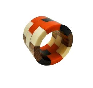 Décoration de table anneau porte-serviettes en résine de qualité supérieure prix de gros pour Noël Thanksgiving dîners mariages vacances - Product Image 6