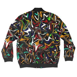 Chaqueta de bombardero de invierno para hombre, estilo de béisbol con cremallera y estampado de sublimación completa - Product Image 6