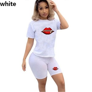 Conjuntos cortos informales para mujer, chándal deportivo de 2 piezas para mujer, mallas diarias 2024, camisetas, traje de verano para correr a juego - Product Image 6