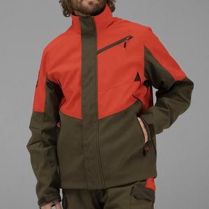 Veste de chasse imperméable pour homme, orange vif, softshell tactique coupe-vent, pour randonnée, trekking, pêche, équipement de plein air - Product Image 4