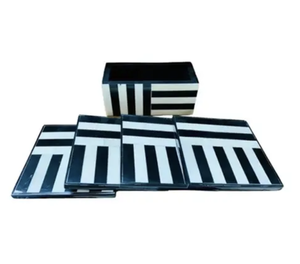 แผ่นรองแก้วฝังกระดูกคุณภาพสูง อุปกรณ์ครัว แผ่นรองแก้วเรซิ่นอีพ็อกซี่ - Product Image 4