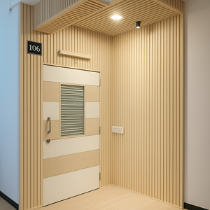 Matte kết thúc PVC Tấm tường không thấm nước chống xước thiết kế tối giản cho phòng ngủ ăn phòng tập thể dục trang trí nội thất - Product Image 1