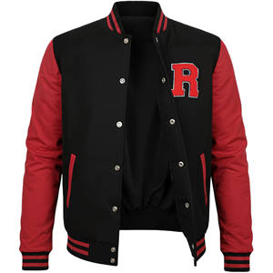 Custom Patchwork Leather <b>Jacket</b> Rhinestone Embroidery Patches Vintage Letterman College Baseball Bomber Varsity <b>Jacket</b> for <b>Men</b> - Product Image 5
