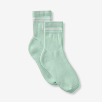 Chaussettes à rayures avec logo en jacquard classique personnalisé pour hommes semelle rembourrée en coton respirant résistant pour des vêtements de sport décontractés