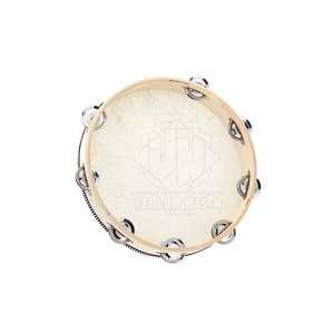 Instrument de musique Jingle à une rangée de tambourin sans tête en bois - Product Image 1