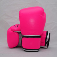 Guantes de Boxeo Rosas Ligeros para Entrenamiento y Sparring, para Hombres, Mujeres y Niños, con Impresión Personalizada