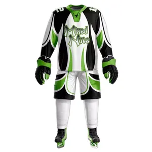 Uniforme deportivo con logotipo personalizado, uniforme de Hockey sobre hielo, sublimación, precio al por mayor - Product Image 4