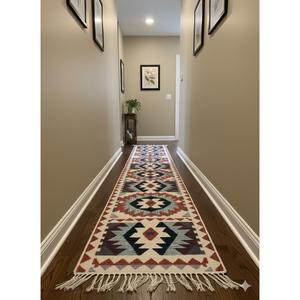 Handwoven Chenille Navajo Runner <b>Rug</b> Southwestern Boho Tribal Kilim Washable Hallway & Staircase <b>Rug</b> - Product Image 1
