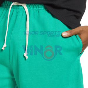 กางเกงขาสั้นเล่นยิมของผู้ชายกางเกงขาสั้นผ้าฟลีซคอตตอน100% มีกระเป๋าโลโก้ตามสั่ง - Product Image 4