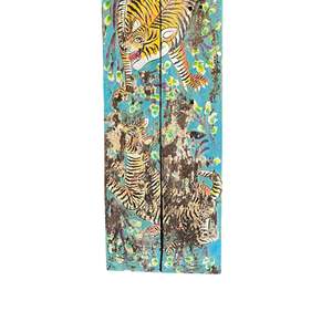 Panel Decorativo Pintado a Mano con Diseño de Tigre, Estilo Clásico, Decoración para el Hogar, Pintura Animal Impresa - Product Image 3