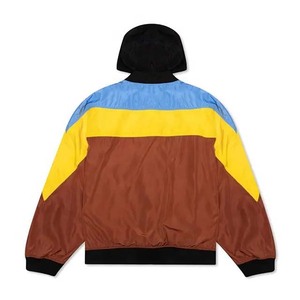 OEM Custom Design New Arrival Men's Clothing Men's <b>Jackets</b> 100% Polyester Windbreaker Contrast Color Hooded <b>Jacket</b> For Men - Product Image 2