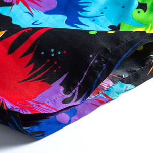 Shorts d'été pour hommes en gros, shorts de plage amples et décontractés, imprimés surf, en toile tricotée, avec cordon de serrage, respirants et à séchage rapide - Product Image 5