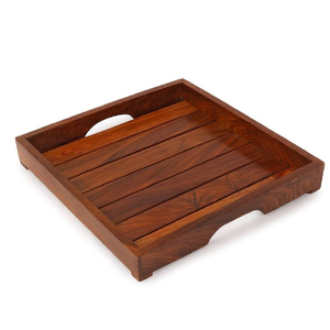 Wholesale Price Customized Natural Wood Serving Tray Vintage Design Home <b>Decorative</b> Food Platter for Party for Serving - Product Image 1