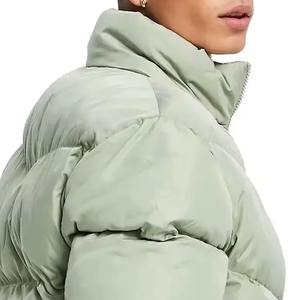 Vente en gros Manteau d'hiver bouffant en duvet rembourré à bulles pour hommes Veste d'hiver d'extérieur de haute qualité pour hommes - Product Image 4
