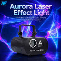 Projecteur d'effets laser Aurora 3W 5W pour intérieur, lumière colorée à ondulations d'eau, pour la décoration de fêtes et de salles KTV