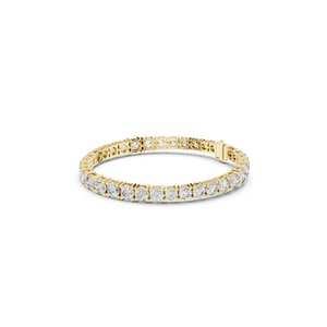 Bracelet tennis en diamant de laboratoire 13,198 CT, taille brillant rond, or 18 carats, 14 carats, 10 carats et argent 925, or rose, or jaune, or blanc - Product Image 4
