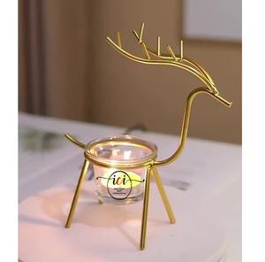 Bougie de Noël et ornements d'arbre Bougeoir de table en aluminium avec décor de foudre pour la décoration de vacances, nouvel arrivage - Product Image 3