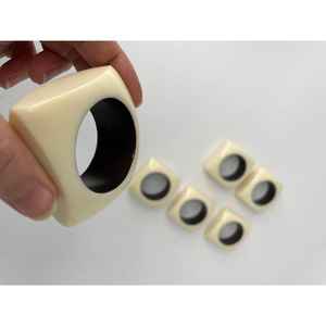 Anneaux de serviette, sous-verres, sets de table, tapis chauffants, artisanat en résine écologique classique personnalisable pour la cuisine - Product Image 3