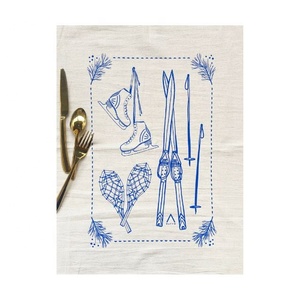 Under Water Tree Printed White 100% Organic Cotton Eco-friendly Home Dining <b>Kitchen</b> Towels Cleaning Use Microfiber <b>Cloth</b> On Sale - Product Image 5