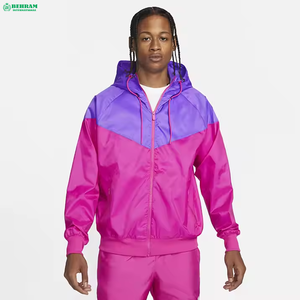 Factory Wholesale Best Men's Softshell Breathable Hooded Windbreaker <b>Jacket</b> <b>Winter</b> <b>Running</b> Beach Outdoor Activities High Street - Product Image 2