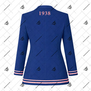 Chaqueta Universitaria Elegante Bordada Personalizada de Jack and Jill of America JJOA, Abrigo de Sororidad, Artículos Griegos - Product Image 3