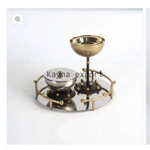 Quemador de Incienso Decorativo de Estilo Oriental con Aroma a Musk y Cilantro, Chapado en Oro, para Habitaciones y Oficinas - Product Image 5