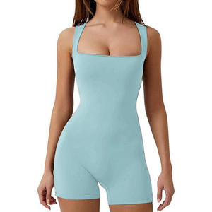 Body de sport à haute intensité de style européen américain combinaison de yoga dos nu pour fesses de pêche Sensation nue Fitness moulant - Product Image 3