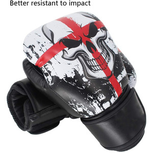 Gants de boxe professionnels/entraînement en cuir de vachette personnalisés avec logo, respirants, ajustement universel, modèle de marque personnalisable - Product Image 5