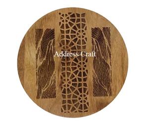 Latest Designed Engraved <b>Wooden</b> Coasters Table Mats Non Slip <b>Placemat</b> Classic Design Coasters Mats and Pads Decorative Coasters - Product Image 2
