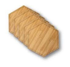 Sous-verre de forme carrée support boisson chêne sous-verre en bois décoration de la maison cuisine sous-verre en bois produits Offre Spéciale - Product Image 3